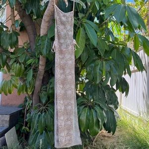 Maxi snake skin sheer dress